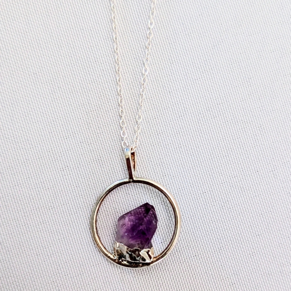 Amethyst Pendant Necklace
